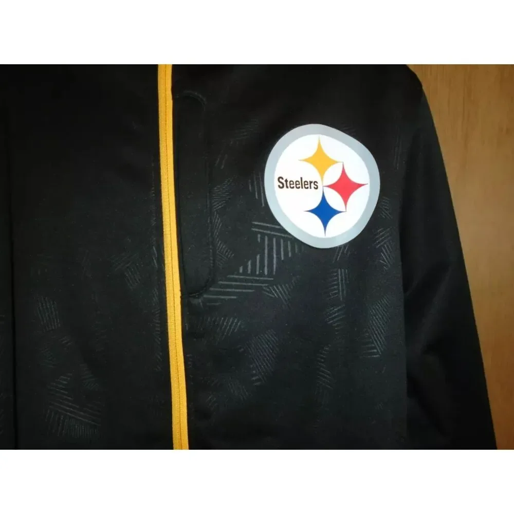 Pittsburgh Steelers Fanatics Mens Longitude Latitude Full Zip Track Jacket L